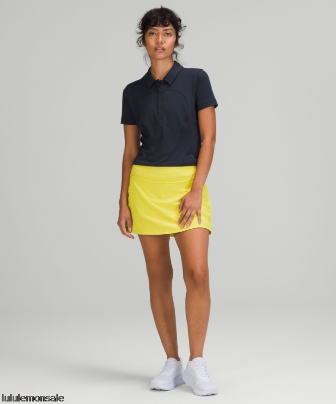 Lululemon Damen DELULU289 | Lululemon Deutschland True Navy Schnell Trocknendes Kurzarm-Poloshirt